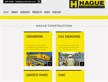 Tablet Screenshot of hagueconstruction.co.uk